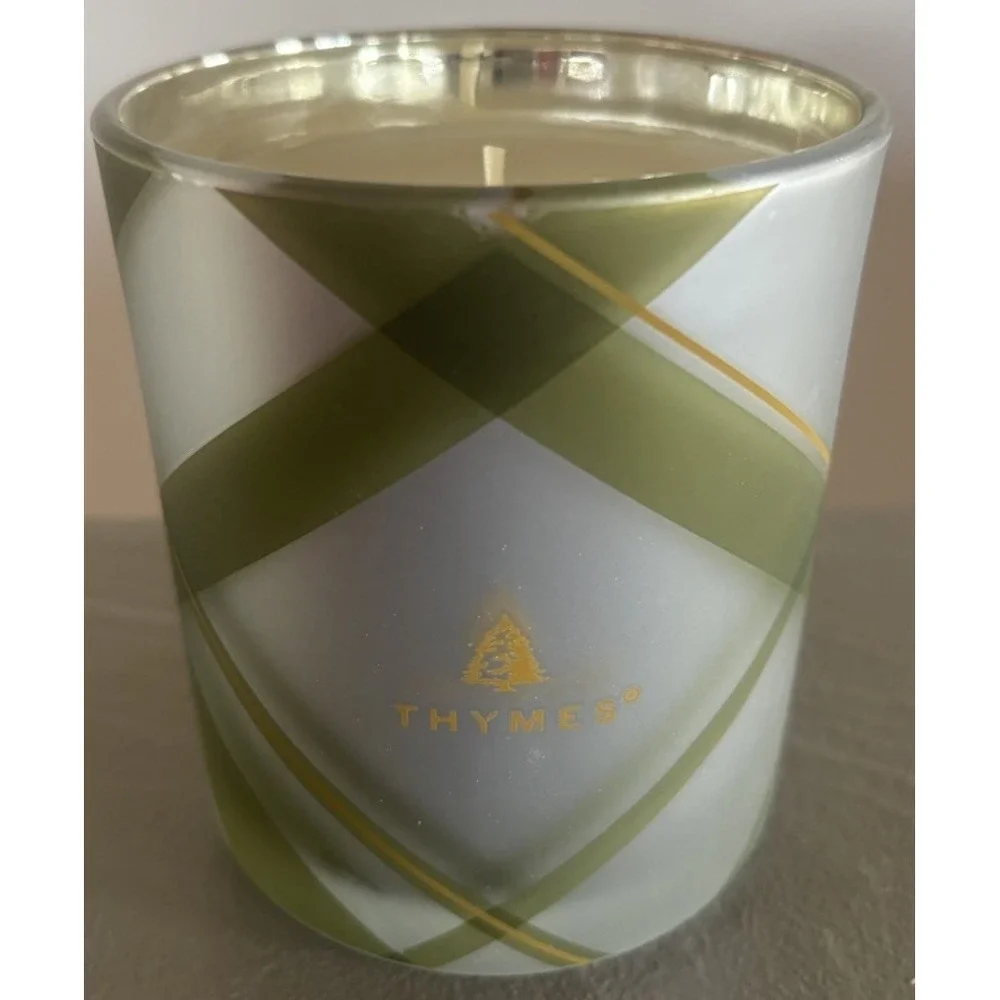Thymes Fraiser Fir 10 oz Candle Jar New in Box Highly Scented